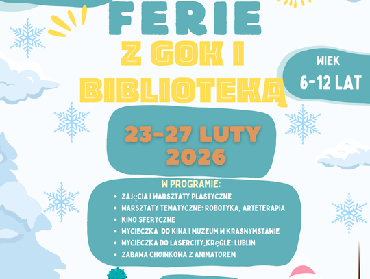 ❄️ FERIE Z GOK I BIBLIOTEKĄ ❄️ ❄️ FERIE Z GOK I BIBLIOTEKĄ ❄️