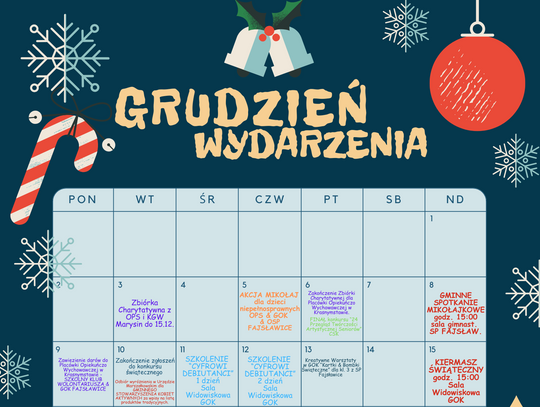 🎄🎄🎄 GRUDZIEŃ WYDARZENIA W GOK 🎄🎄🎄