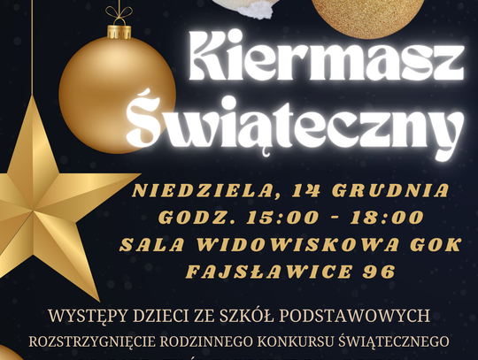🎄✨ KIERMASZ ŚWIĄTECZNY W GOK FAJSŁAWICE! ✨🎄