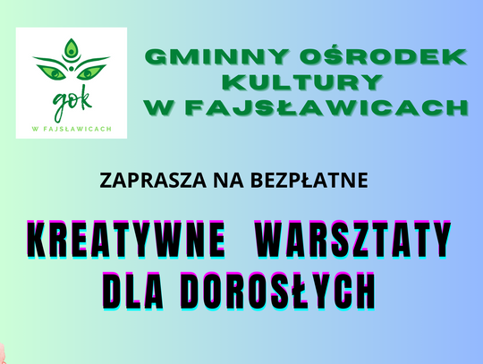 KREATYWNE WARSZTATY DLA DOROSŁYCH