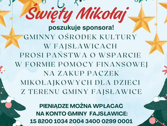 🎅 Święty Mikołaj poszukuje sponsora !!! 🎅