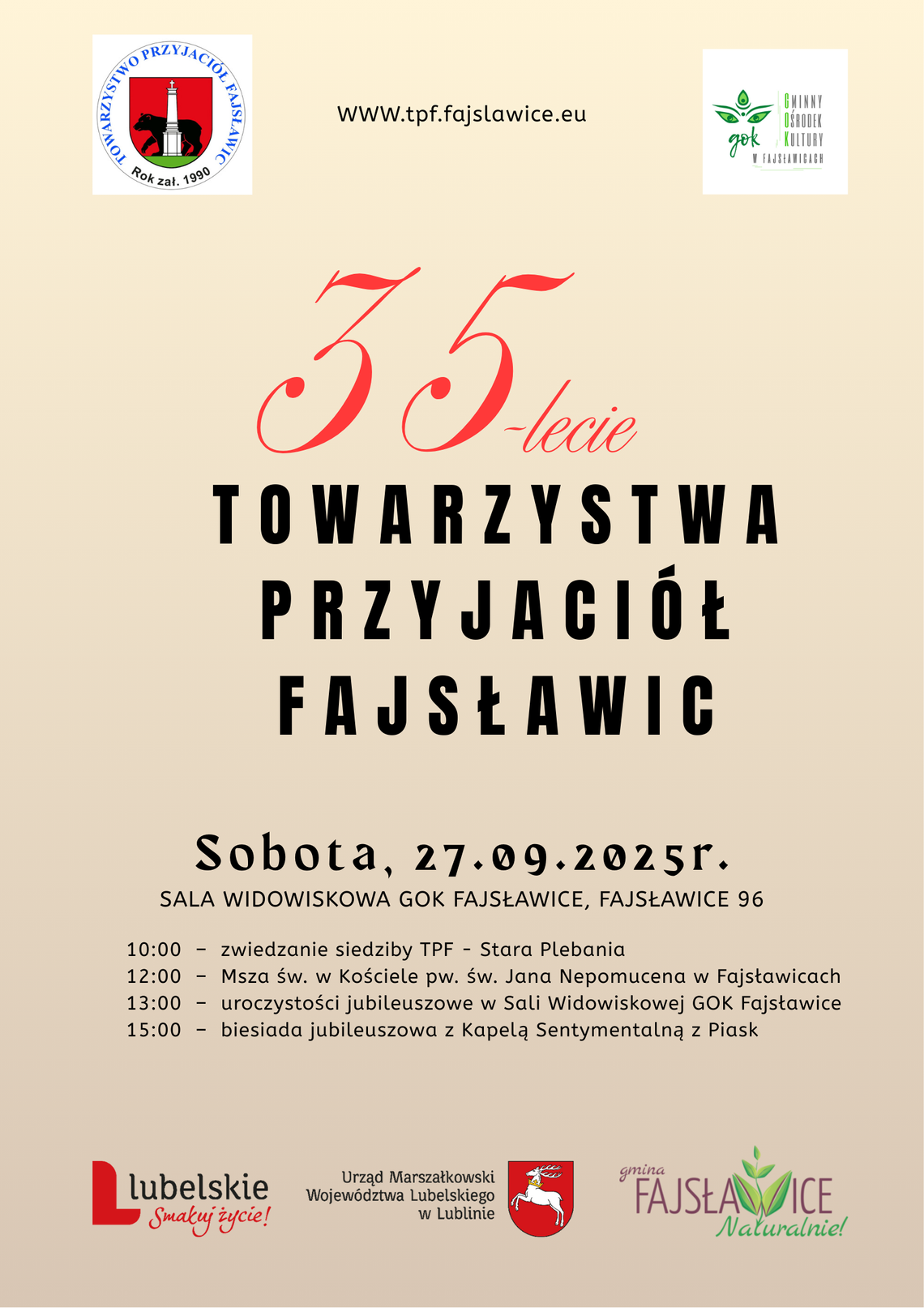 35-lecie działalności Towarzystwa Przyjaciół Fajsławic