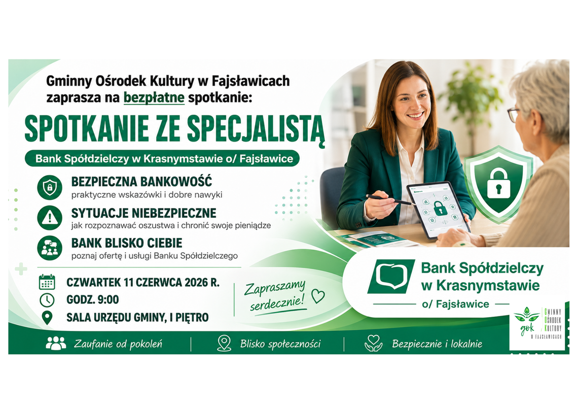 Bezpłatne warsztaty wiedzy "Spotkanie ze specjalistą" 11.06.2026 r.