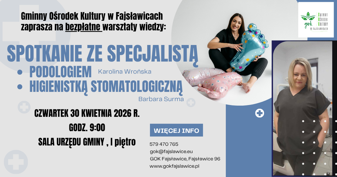Bezpłatne warsztaty wiedzy "Spotkanie ze specjalistą" 30.04.2026 r.