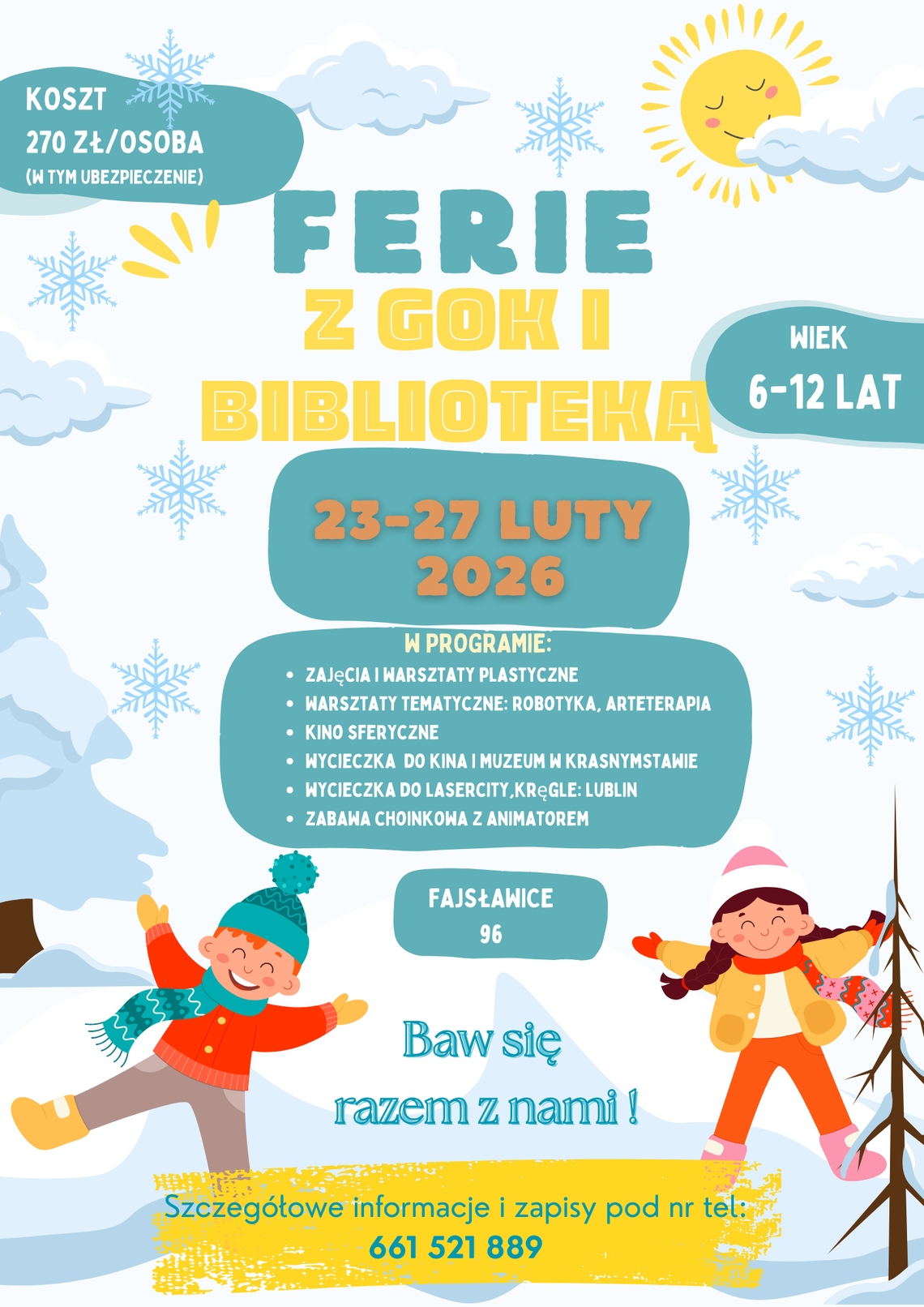 ❄️ FERIE Z GOK I BIBLIOTEKĄ ❄️