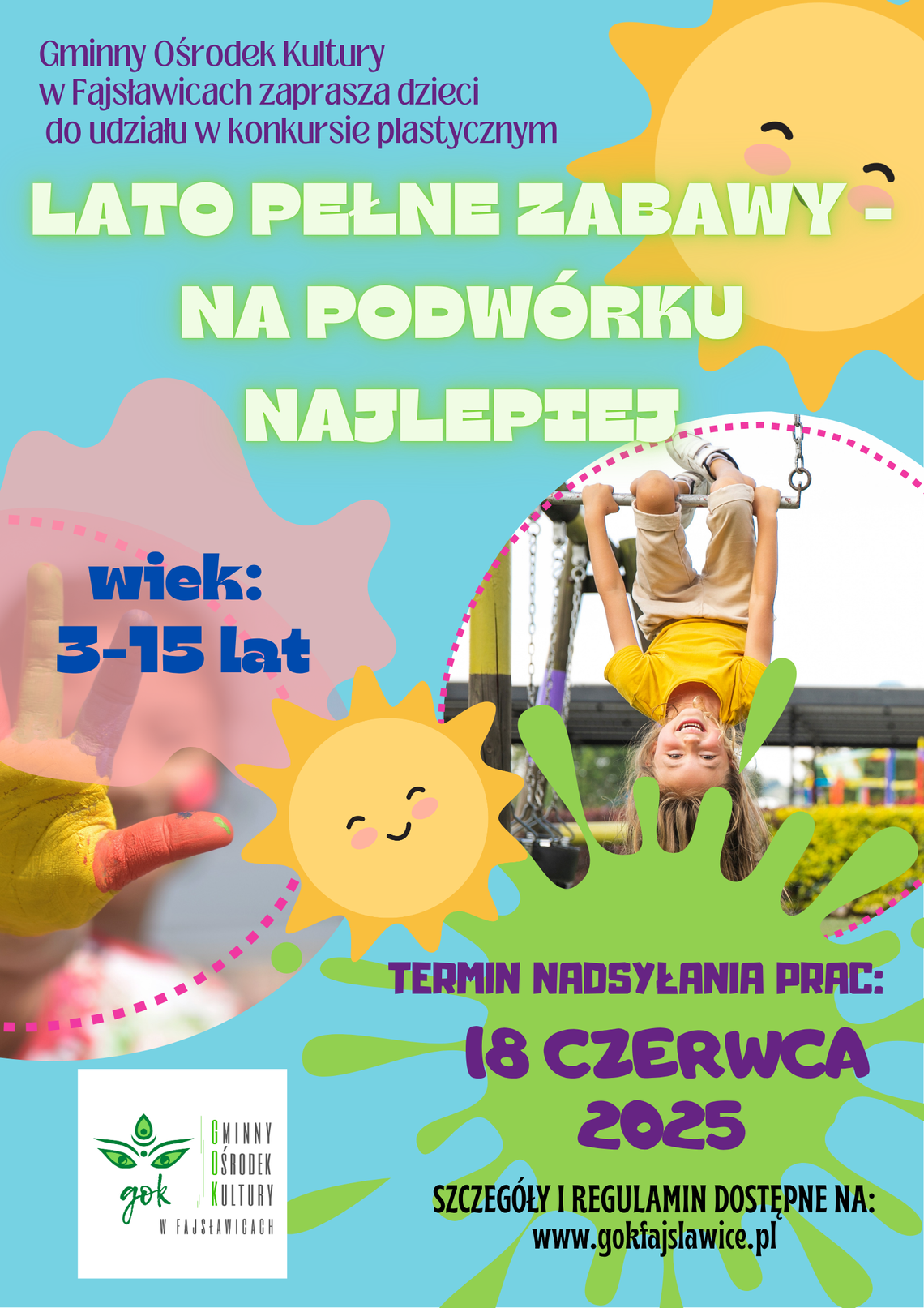 KONKURS PLASTYCZNY "LATO PEŁNE ZABAWY - NA PODWÓRKU NAJLEPIEJ"