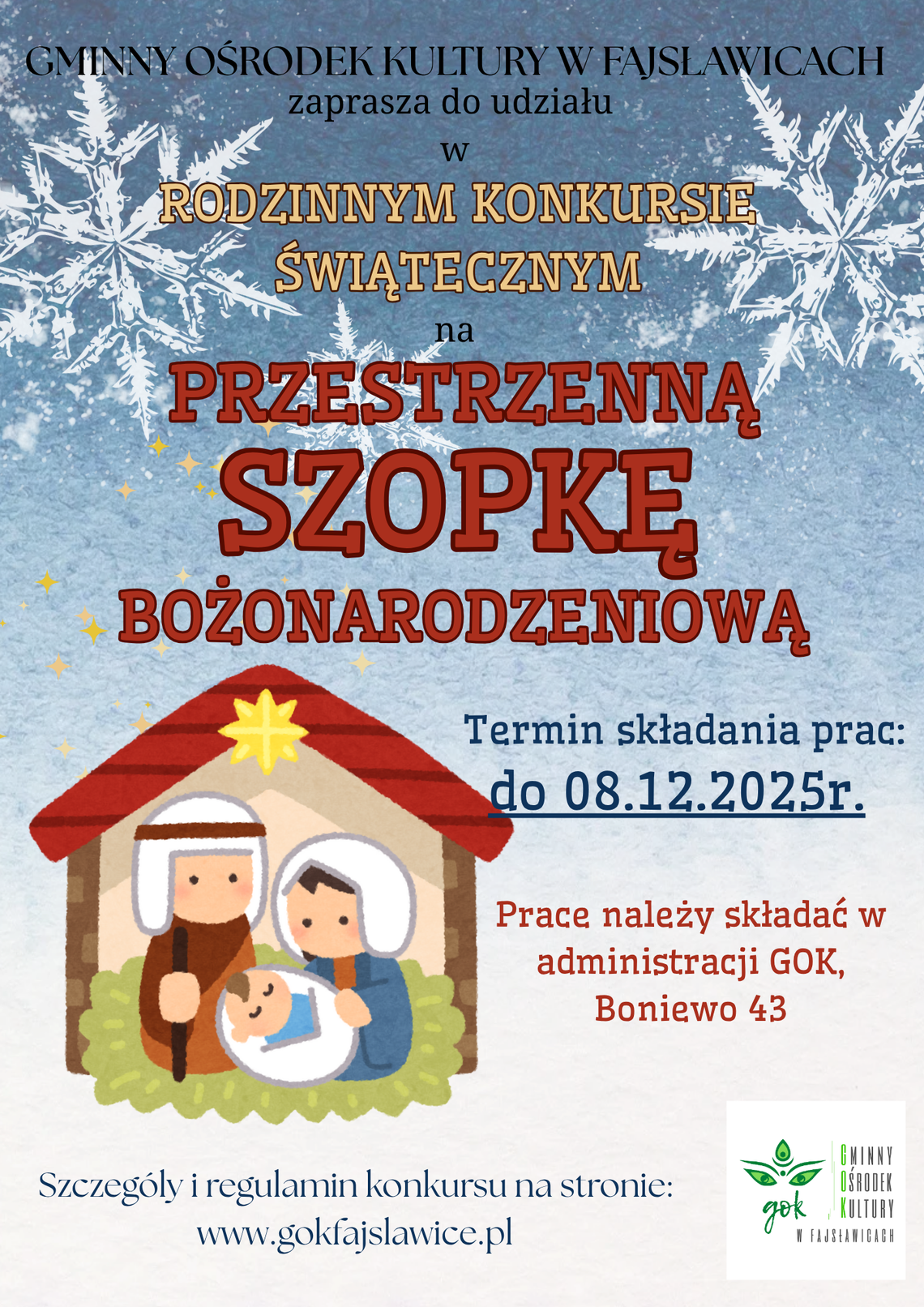 🌟 Rodzinny Konkurs Świąteczny na Przestrzenną Szopkę Bożonarodzeniową 🌟 🌟 Rodzinny Konkurs Świąteczny na Przestrzenną Szopkę Bożonarodzeniową 🌟