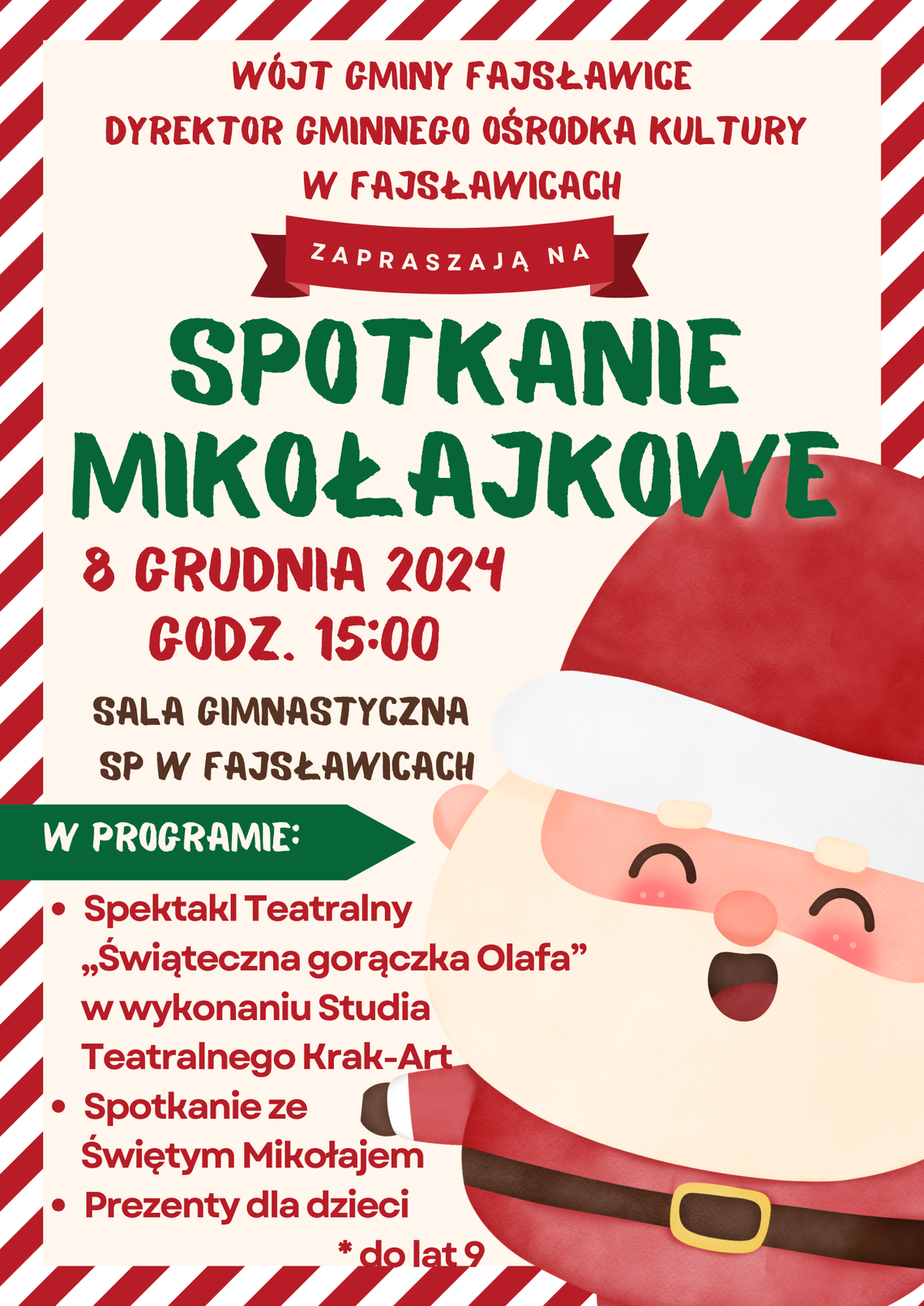 🎅  SPOTKANIE MIKOŁAJKOWE 🎅