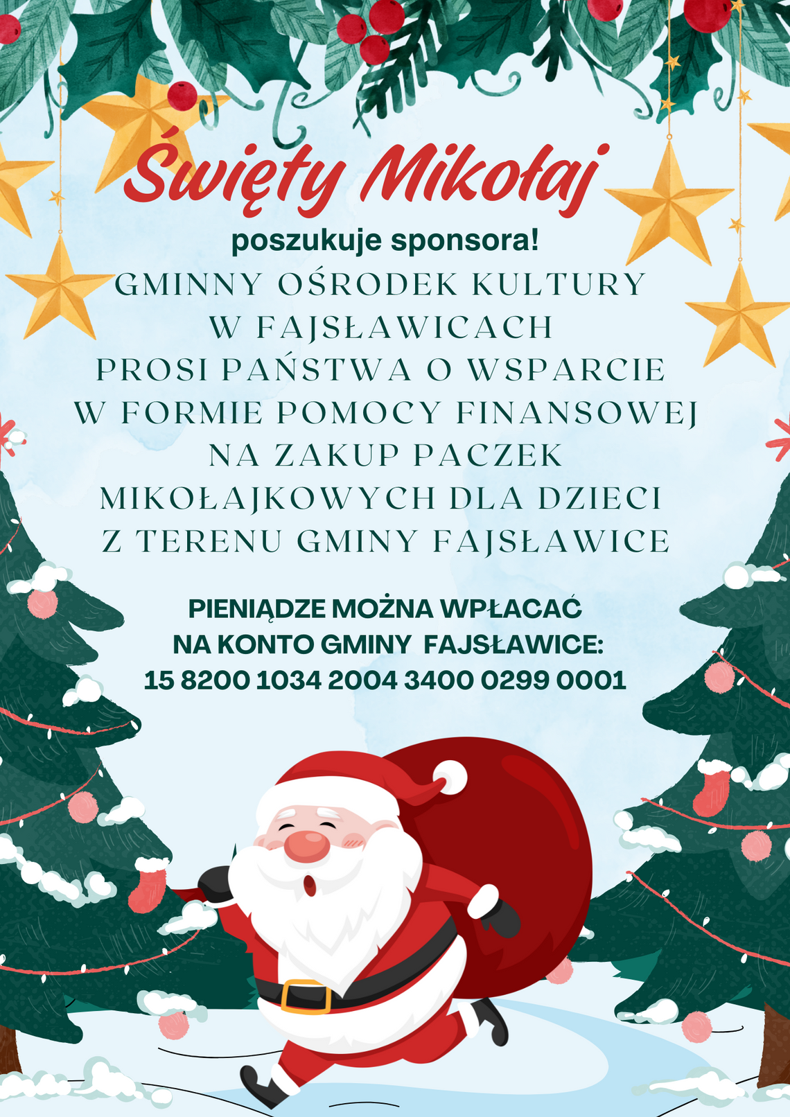 🎅 Święty Mikołaj poszukuje sponsora !!! 🎅