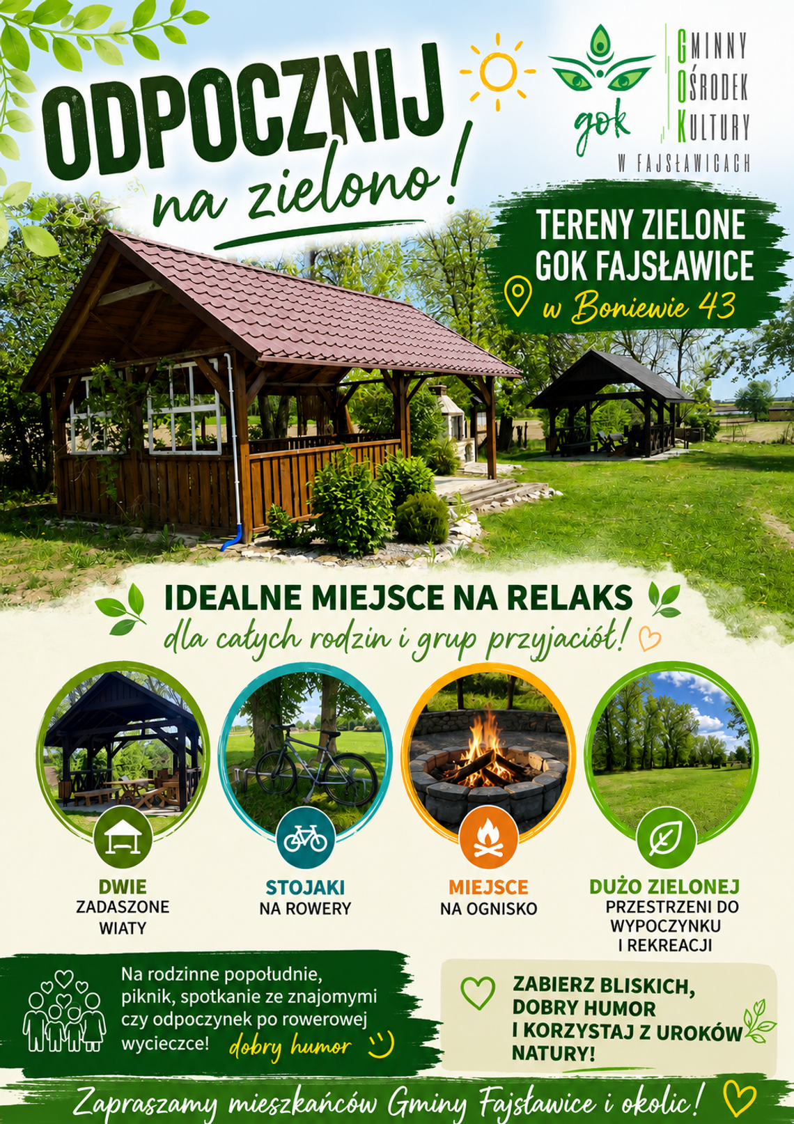 🌳Tereny zielone GOK Fajsławice w Boniewie 43 🌳 🌳Tereny zielone GOK Fajsławice w Boniewie 43 🌳