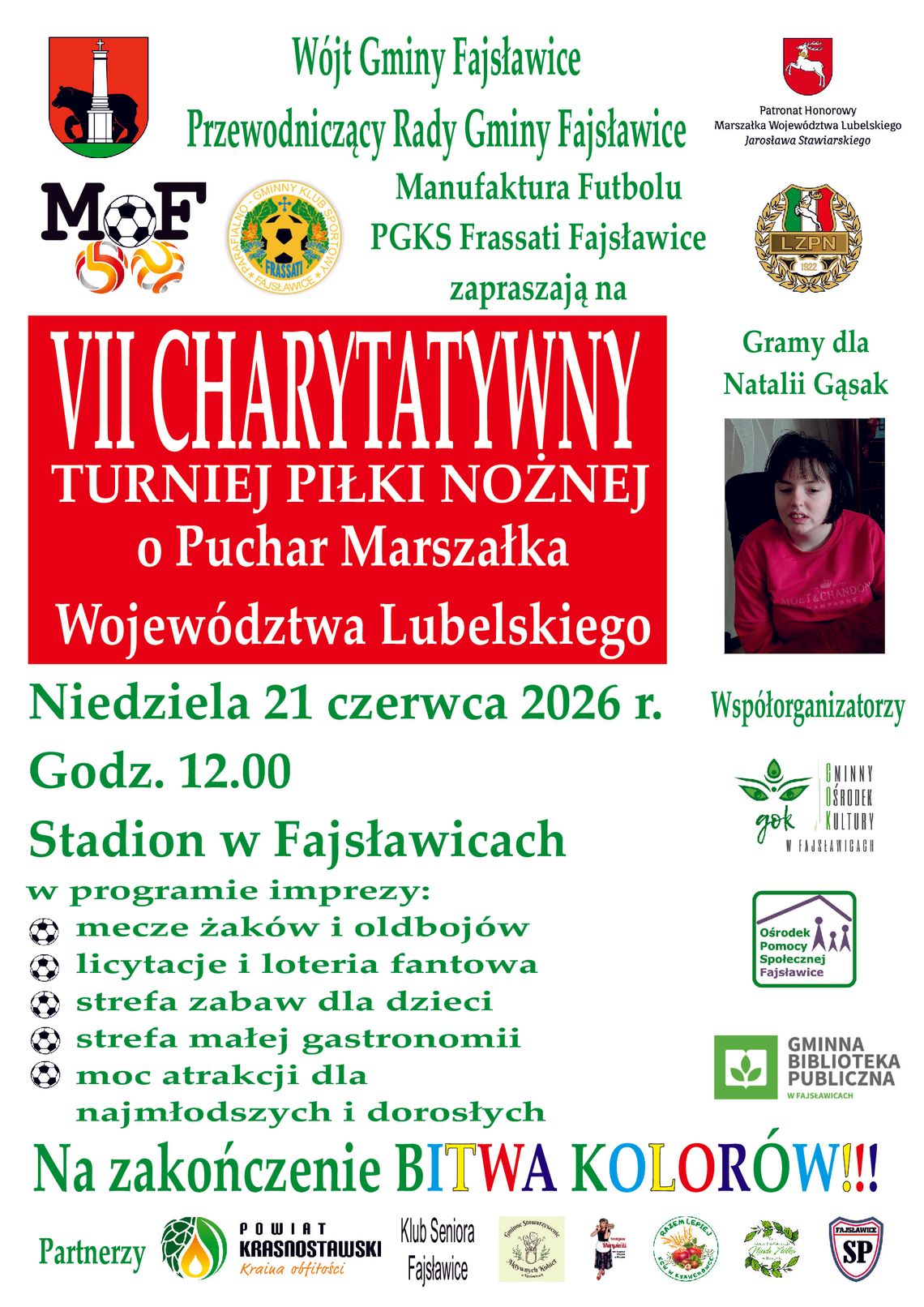 ⚽🎉 VII CHARYTATYWNY TURNIEJ PIŁKI NOŻNEJ ⚽🎉