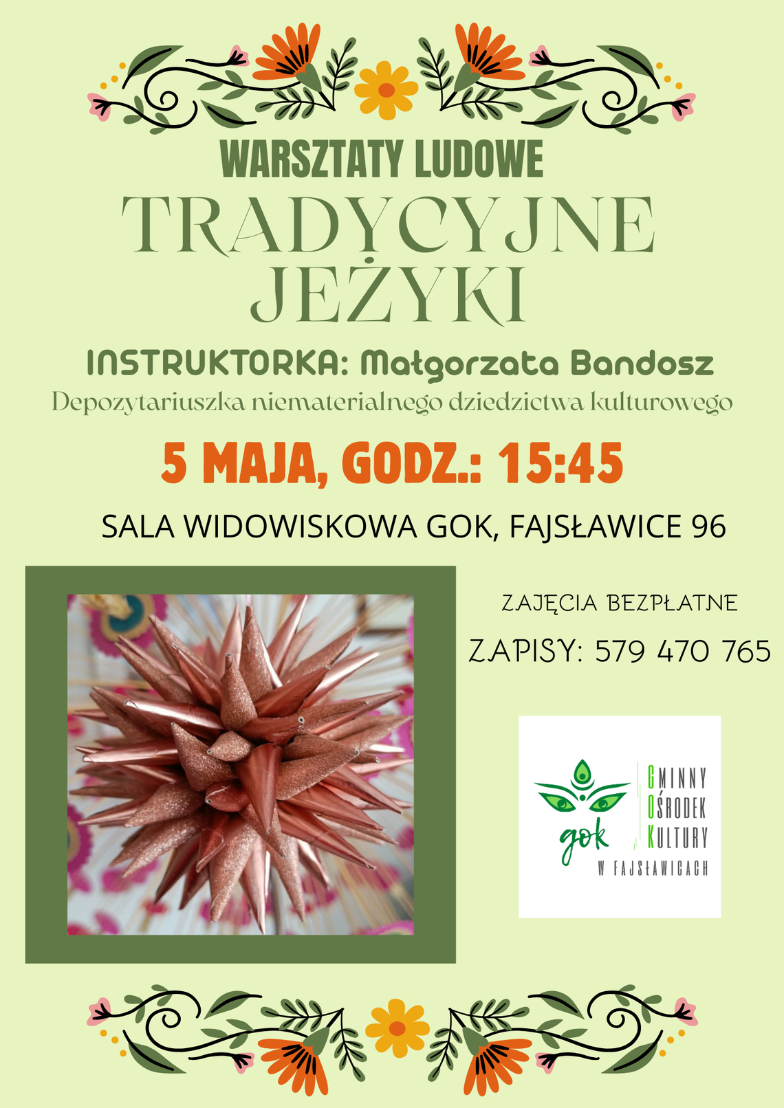 Warsztaty Ludowe – Tradycyjne Jeżyki