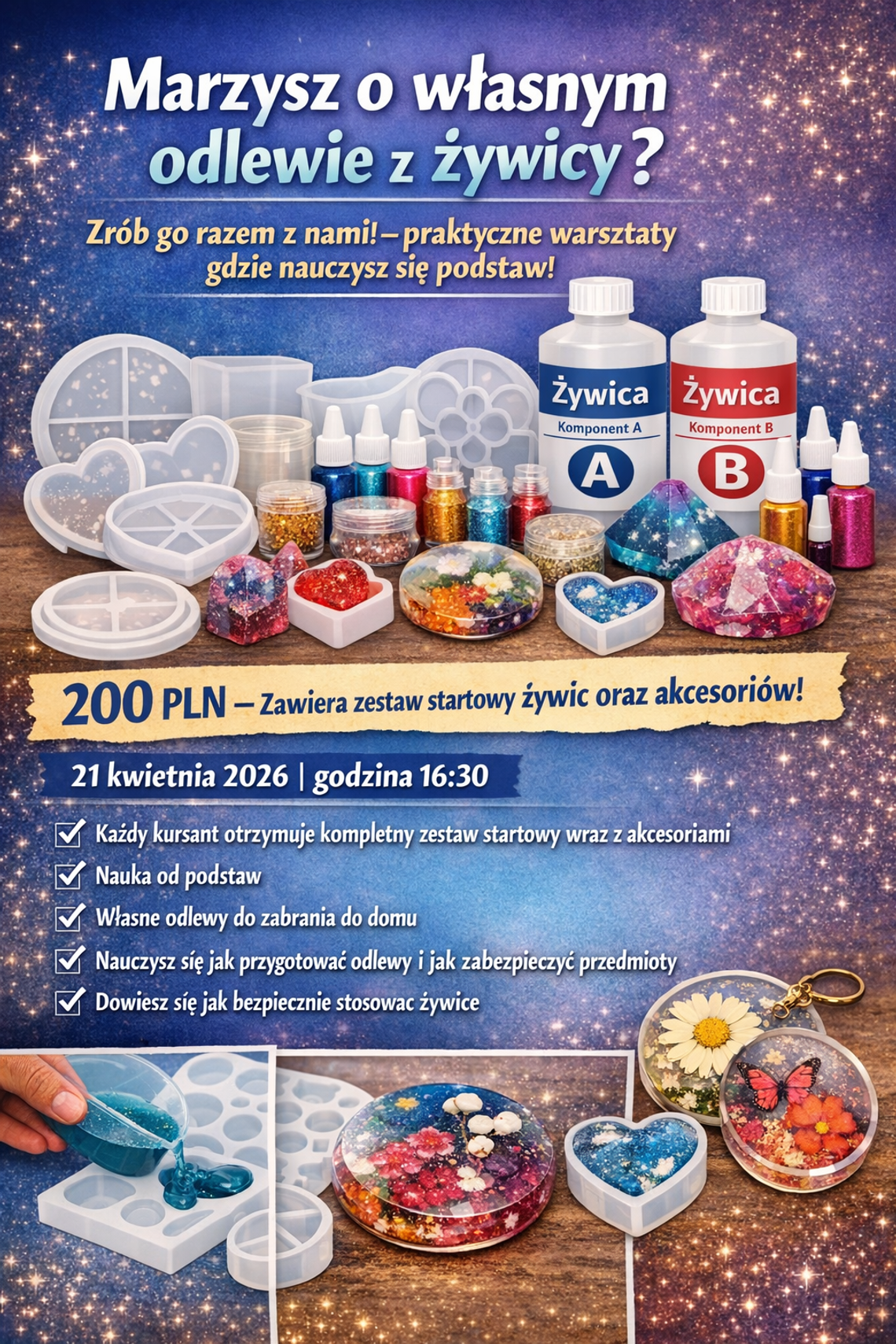 💫 Warsztaty z żywicą epoksydową 💫